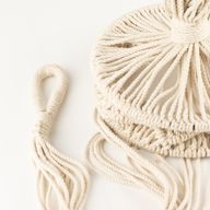 Colgador de macramé grande para macetas - Natural