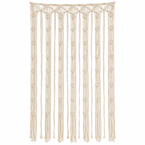 Cortina de Macramé - Natural