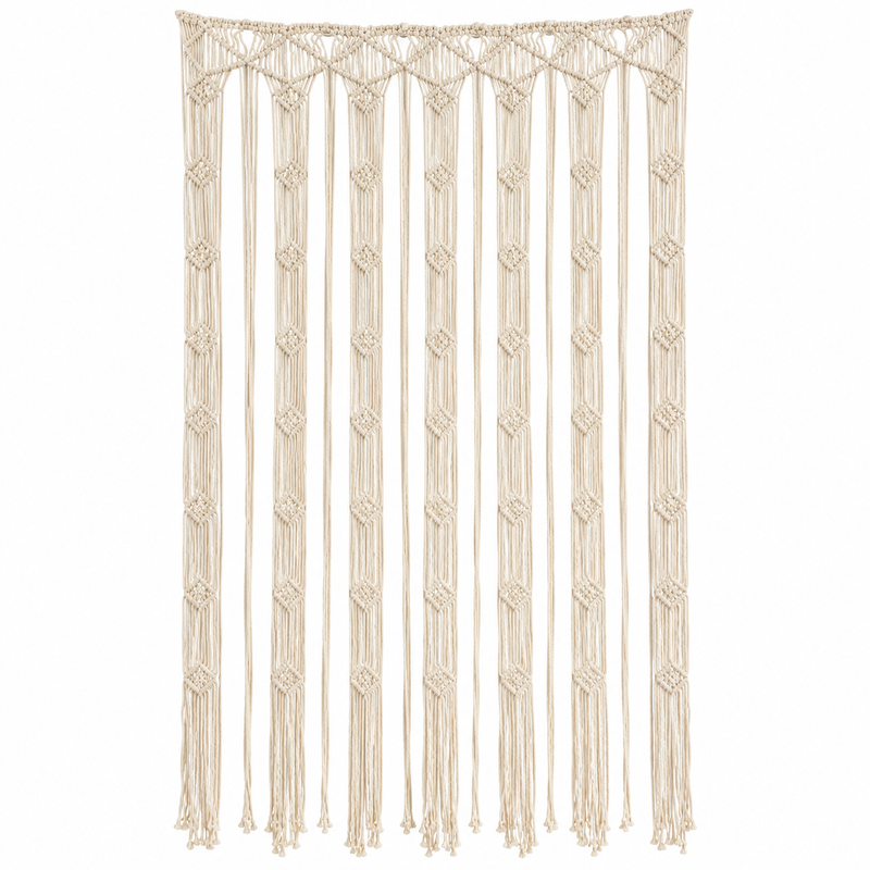 Cortina de macramé - Natural