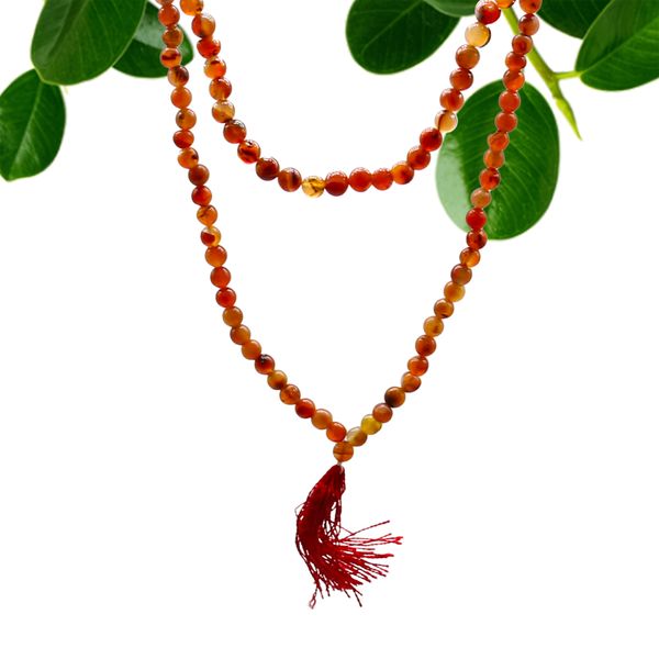 108 Japa Mala - Carnelia