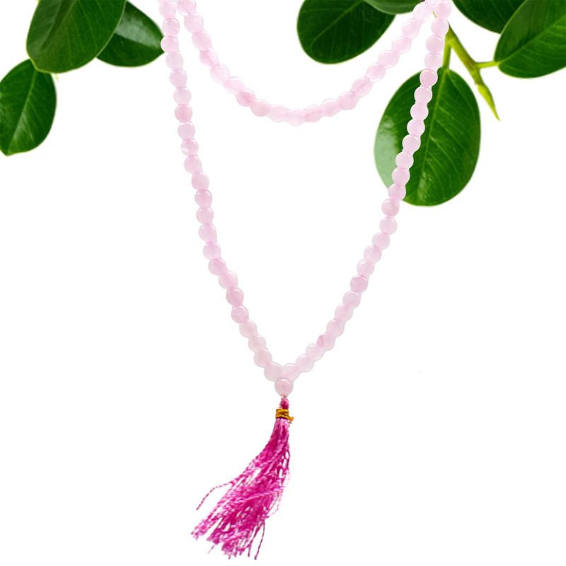 108 Japa Mala - Cuarzo Rosa