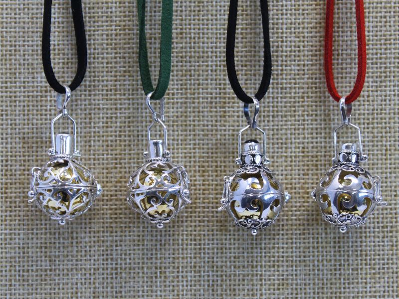 Campana de ángel plateada - Sueños - 18mm