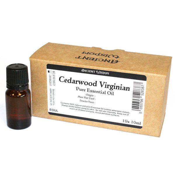 Virginia de Cedro Aceite Esencial-Sin Etiqueta 10ml