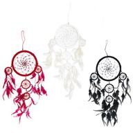 Atrapasueños Bali aro Grande - Negro/Blanco/Rojo
