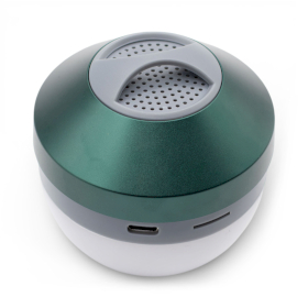Mini Altavoz - Verde para acampar y  Lámpara colgante