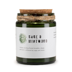 Vela de Soja Woodwick - Salvia y Menta