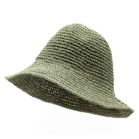 Sombrero de Paja Flexible - Verde musgo