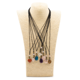 8x Colgantes de Piedras Preciosas - Colección Corazones, etc. (surtidos)