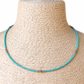 Collar Nepalés de Gemas Extra Finas - Turquesa y Gota
