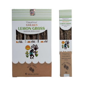 12x Varillas de Resina de hierba limón dorada  (30 g, paquete de 6)