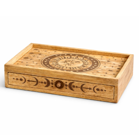 Caja para Tarot - Sol y Luna con Cajón