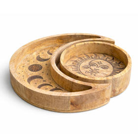 Bandeja Redonda con forma de Luna (juego de 2)