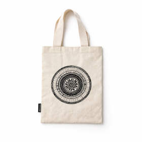 48x Mini Bolso Tote Básico Icónico- Urban Mandela (4 assorted colours) - (25x18cm) - Natural 4oz (pack 100)