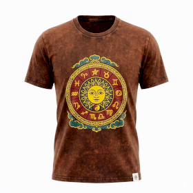 Camiseta Nomad Sari Mediana - Sol y Zodiaco - Marrón