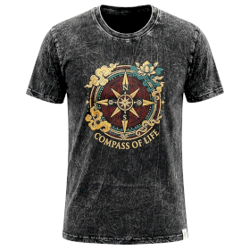 Camiseta Nomad Sari XL - Brújula de la Vida - Carbón