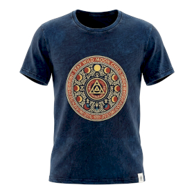 Camiseta Nomad Sari Grande - Mantente Salvaje Niña de la Luna - Azul