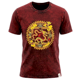 Camiseta Nomad Sari XL - Mandala Dragón - Granate