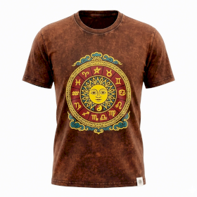 Camiseta Nomad Sari Grande - Sol y Zodiaco - Marrón