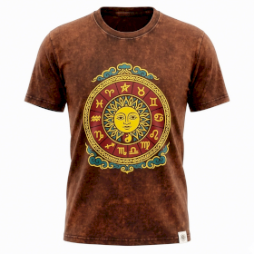 Camiseta Nomad Sari XL - Sol y Zodiaco - Marrón