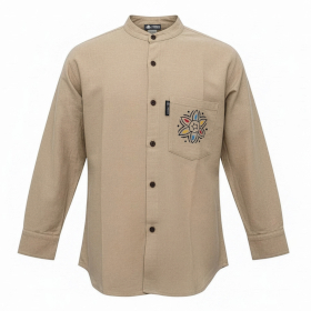 L - Camisa Kathmandu Nomad Sari - Piedra