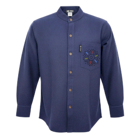 XL - Camisa Kathmandu Nomad Sari - Índigo