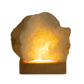 3x Base LED USB Cuadrada de Madera de 8 cm - Frío/Cálido/Luz diurna