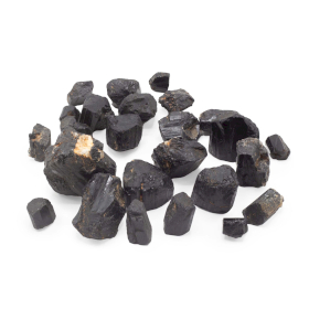 Ejemplares minerales: Turmalina maciza en tronco de 1,5 kg (aprox. 10-15 piezas)