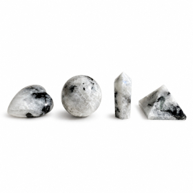 12x Piedras preciosas variadas - Piedra lunar arcoíris
