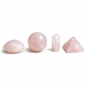 12x Piedras preciosas variadas - Cuarzo rosa