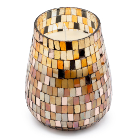 Velas en frasco de vidrio-  Mosaico - Alto