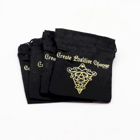 12x Bolsas Esotéricas - Negro  & Dorado
