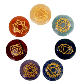 Set de piedras de chakra - Pequeño - Redondo