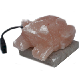 Lámpara de sal del Himalaya con forma de sapo USB (Multi)