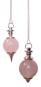 3x Sphere Pendulums - Rose Quartz