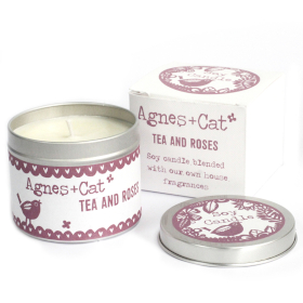 6x Velas en Lata - Tea and Roses