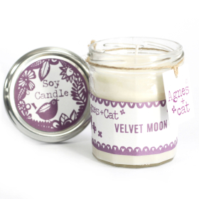 6x Velas en Bote Cristal - Velvet Moon