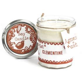 6x Velas en Bote Cristal - Clementine