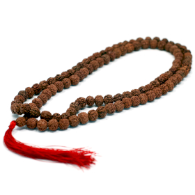 3x 108 Rudraksha Japa Mala - Marron