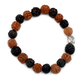 6x Rudraksha Brazalete de Buda Japa Mala - Mix