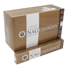 12x 15g Golden Nag - Incienso Chandan