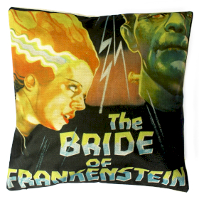 4x Funda de Cojín  - Bride of Frankenstein