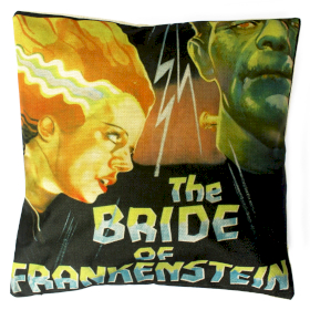 4x Funda de Cojín  - Bride of Frankenstein