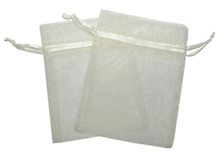 30x Bolsa de Organza - Marfil