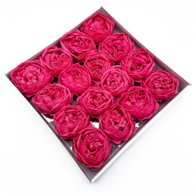 16x Flor de jabón artesanal - Ext Large Peony - Rose