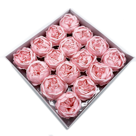 16x Flor de jabón artesanal - Ext Large Peony - Pink