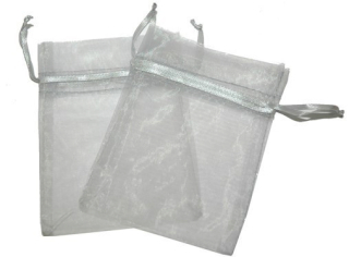 30x Bolsa de Organza - Gris