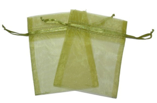 30x Bolsa de Organza - Verde