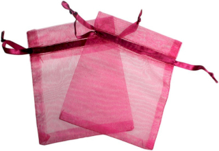 30x Bolsa de Organza - Rojo Claro