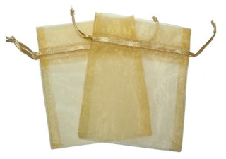 30x Bolsa de Organza - Oro
