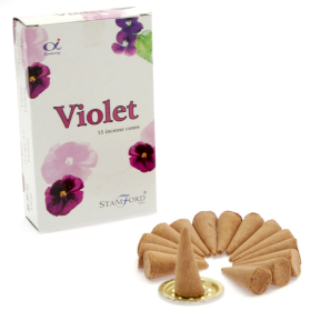 12x Conos de incienso violeta